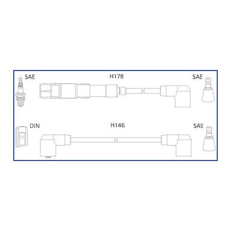 Σετ καλωδίων υψηλής τάσης HITACHI 134755