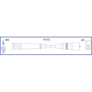Σετ καλωδίων υψηλής τάσης HITACHI 134763