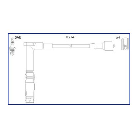 Ignition Cable Kit HITACHI 134775