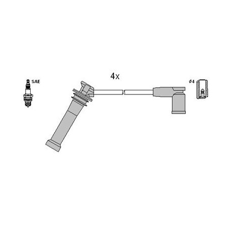 Ignition Cable Kit HITACHI 134955