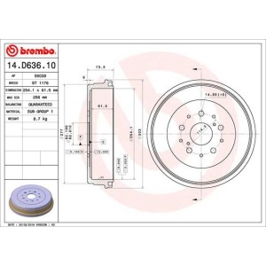 Ταμπούρο BREMBO 14.D636.10