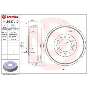 Ταμπούρο BREMBO 14.D637.10