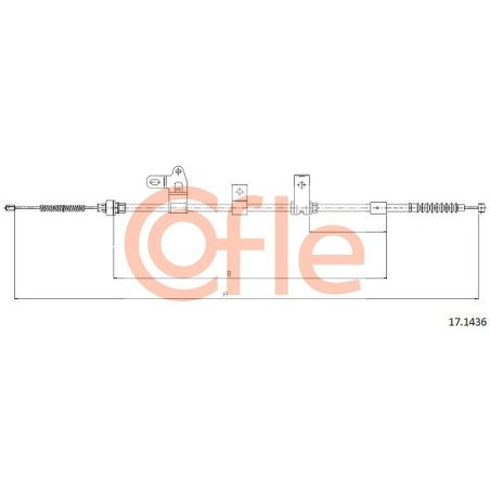 Ντίζα, φρένο ακινητοποίησης COFLE 17.1436