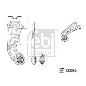 Control/Trailing Arm, wheel suspension FEBI BILSTEIN 183089