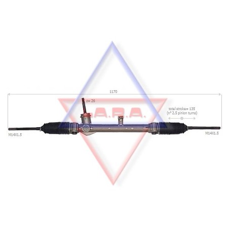 Steering Gear LA.R.A. 190056