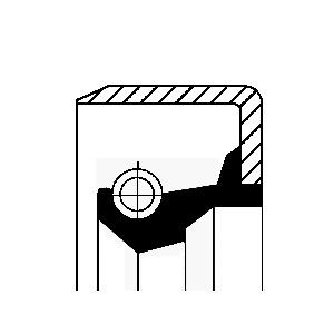 Shaft Seal, differential CORTECO 19017040B