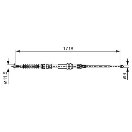 Cable Pull, parking brake BOSCH 1987482378