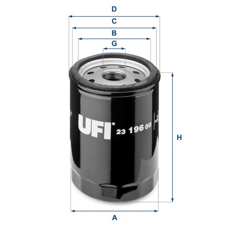 Oil Filter UFI 23.196.00