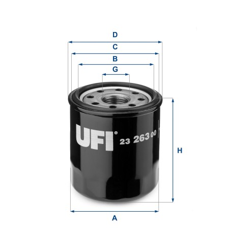 Φίλτρο λαδιού UFI 23.263.00