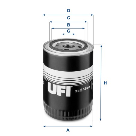 Oil Filter UFI 23.546.00