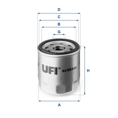 Φίλτρο λαδιού UFI 23.584.00