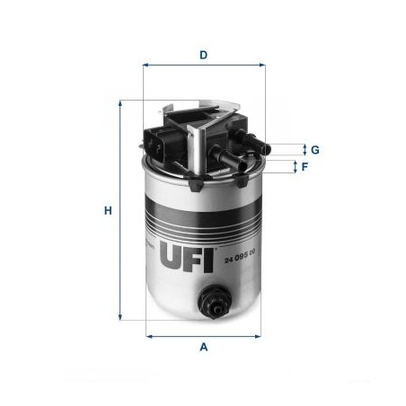Φίλτρο καυσίμου UFI 24.095.00