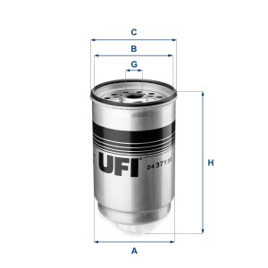 Φίλτρο καυσίμου UFI 24.371.00