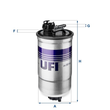 Φίλτρο καυσίμου UFI 24.391.00