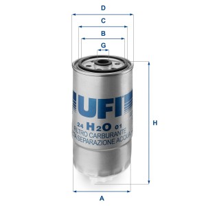 Φίλτρο καυσίμου UFI 24.H2O.01