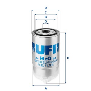 Fuel Filter UFI 24.H2O.04