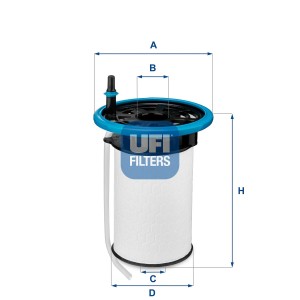 Φίλτρο καυσίμου UFI 26.052.00