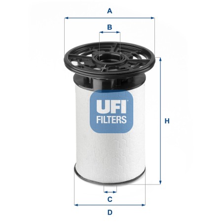 Φίλτρο καυσίμου UFI 26.076.00