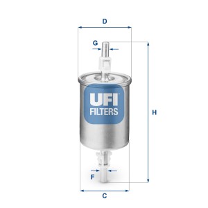 Φίλτρο καυσίμου UFI 31.515.00