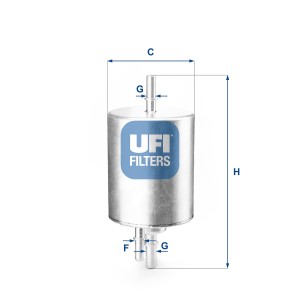 Φίλτρο καυσίμου UFI 31.830.00