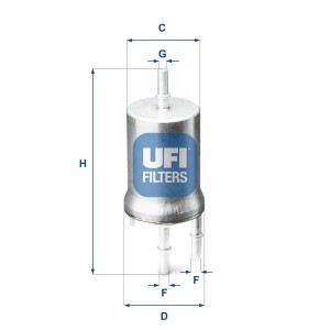 Φίλτρο καυσίμου UFI 31.845.00