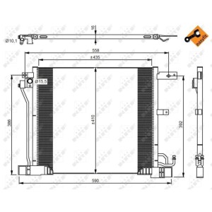 Condenser, air conditioning NRF 350040