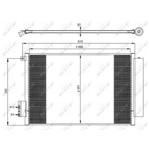 Condenser, air conditioning NRF 350065