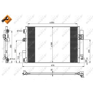 Condenser, air conditioning NRF 350210