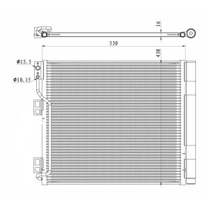 Condenser, air conditioning NRF 350327