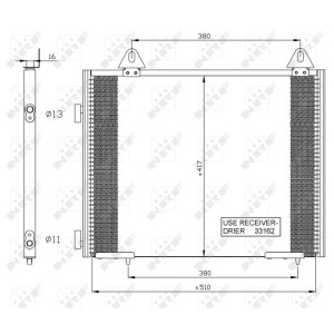 Condenser, air conditioning NRF 35351