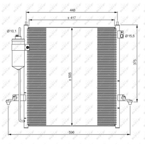 Condenser, air conditioning NRF 35871