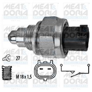 Διακόπτης, φώτα όπισθεν MEAT & DORIA 36084