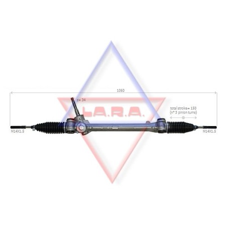 Steering Gear LA.R.A. 370006