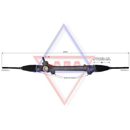 Steering Gear LA.R.A. 370011