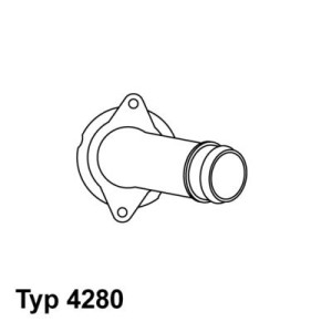 Θερμοστάτης, ψυκτικό υγρό BorgWarner (Wahler) 4280.80D
