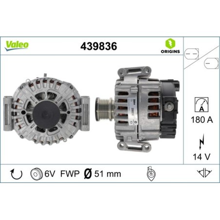 Alternator VALEO 439836