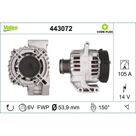 Alternator VALEO 443072