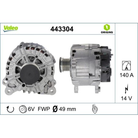 Alternator VALEO 443304