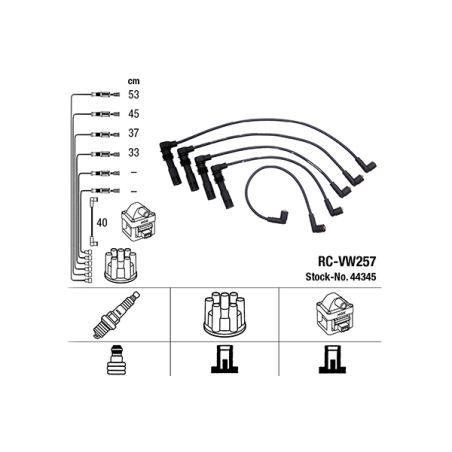 Ignition Cable Kit NGK 44345