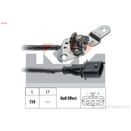 Sensor, camshaft position KW 453355