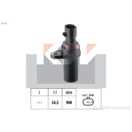 Sensor, crankshaft pulse KW 453377