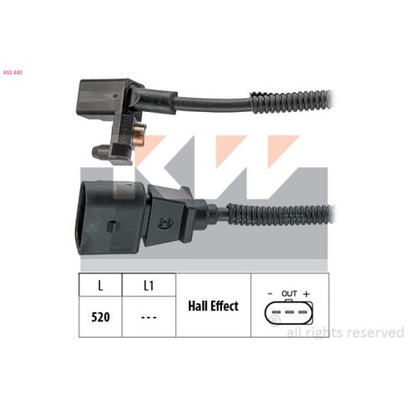 Sensor, crankshaft pulse KW 453443