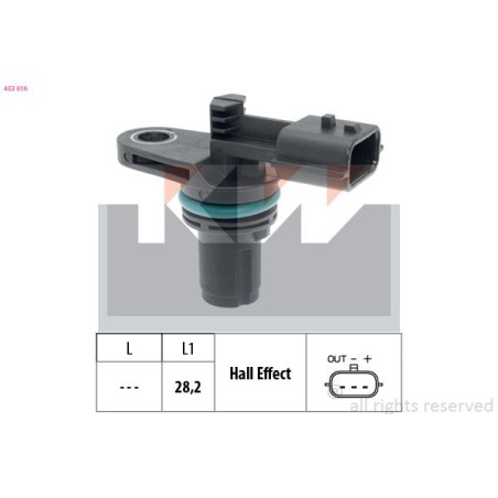 Sensor, crankshaft pulse KW 453616