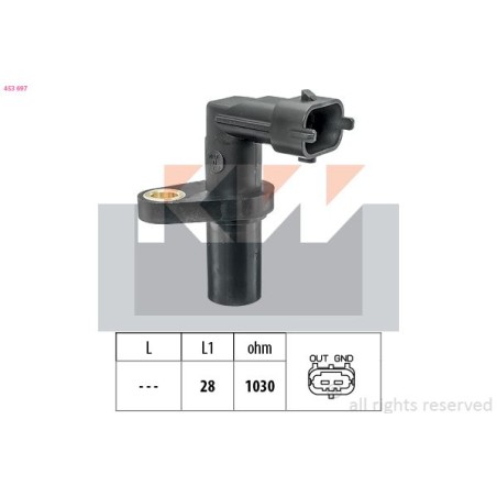 Sensor, crankshaft pulse KW 453697