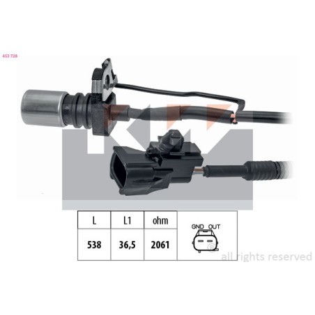 Sensor, crankshaft pulse KW 453728