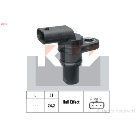 Sensor, camshaft position KW 453793