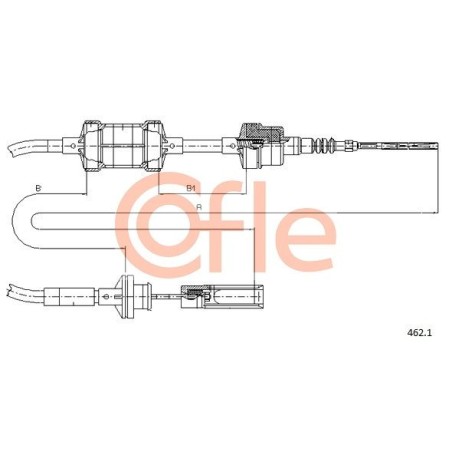 Cable Pull, clutch control COFLE 462.1