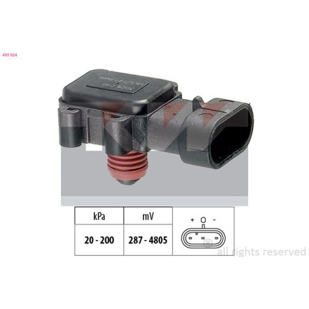 Air Pressure Sensor, altitude adaptation KW 493024