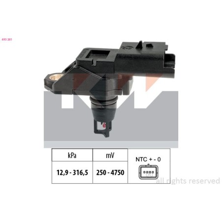 Air Pressure Sensor, altitude adaptation KW 493261