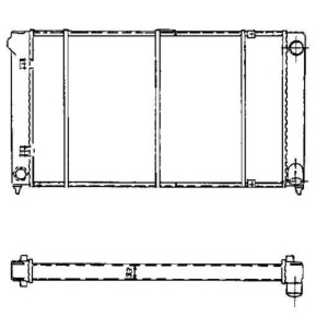 Radiator, engine cooling NRF 503003